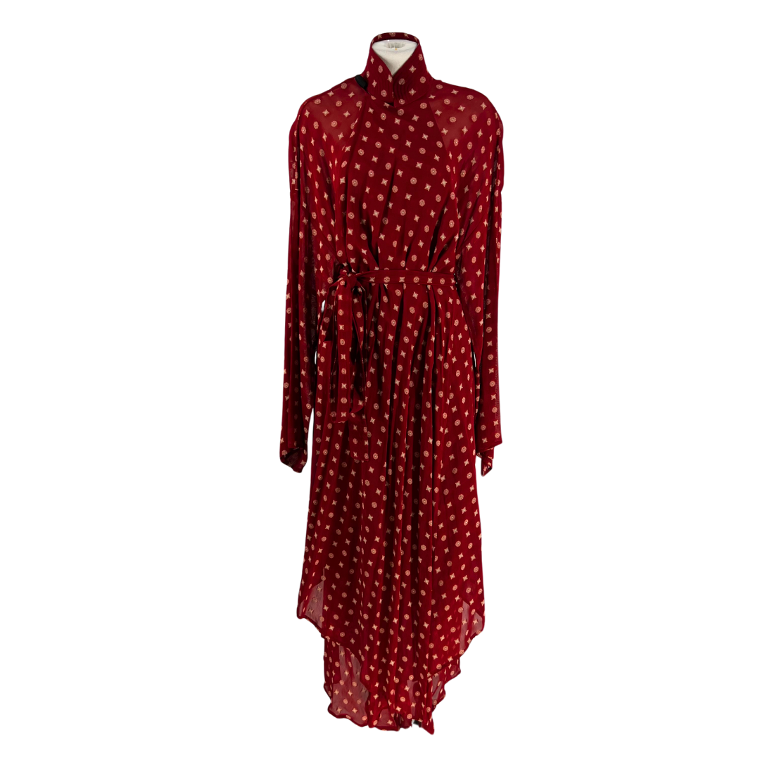 Jean Paul Gaultier Crimson Maxi Dress