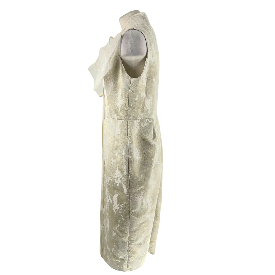 Phuongmy White Metallic Dress