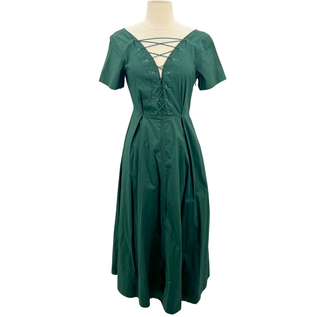 Staud Size 2 Green Dress Chic Consignment LLC Staud Size 2 Green Dress Chic Consignment LLC