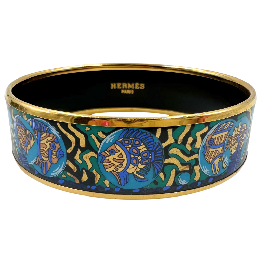 Hermes Enamel GM Medal Cloisonne Bangle – Chic Consignment LLC