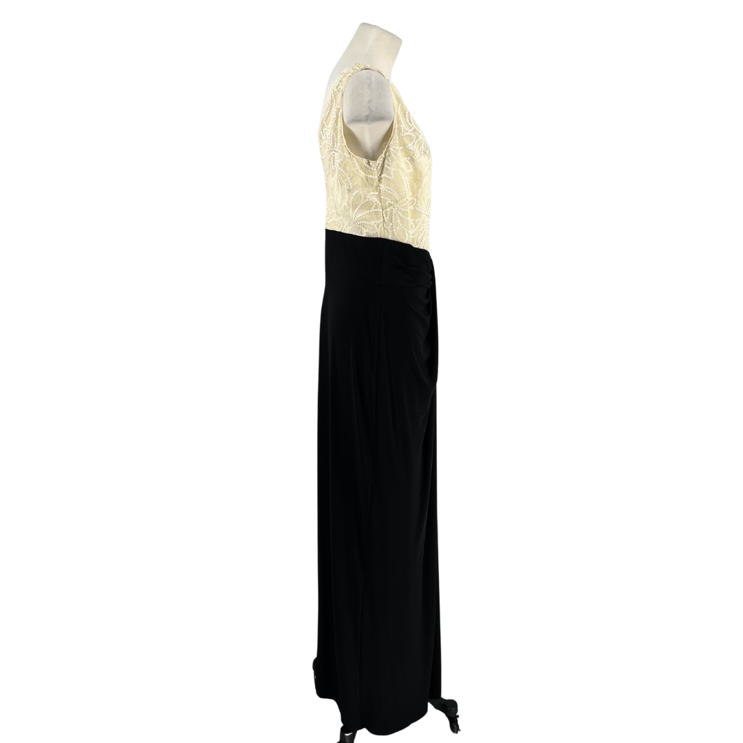 Lauren Ralph Lauren Cream Black Gown/Evening Wear