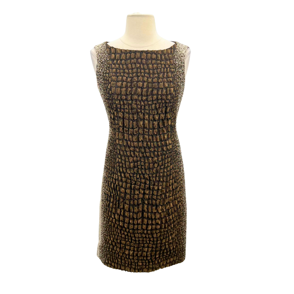 Lafayette 148 Brown/Beige Dress