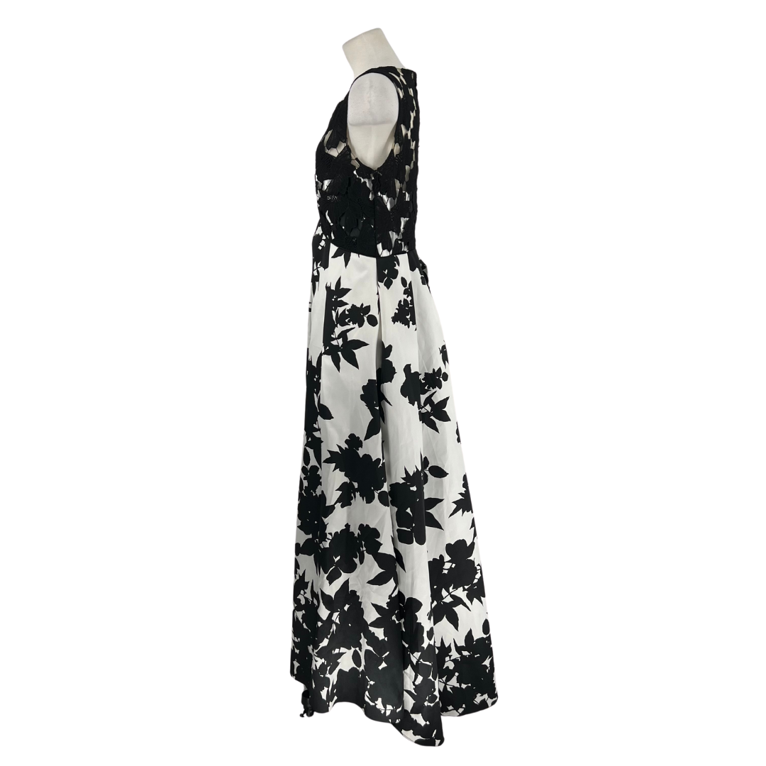 Carmen Marc Valvo Black White Gown/Evening Wear