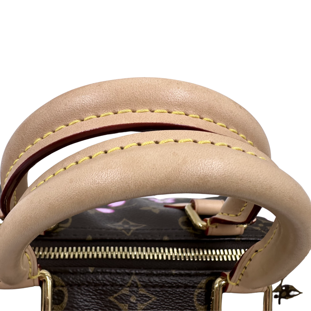 Louis Vuitton Limited Edition Speedy 25 Murakami Cherry Blossom Bandouliere