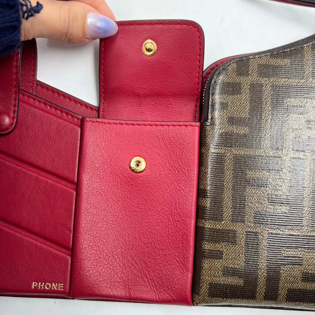 Fendi Zucca FF 3 Pocket Crossbody