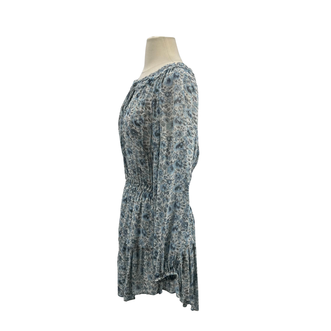 Loveshack Fancy Blue Print Dress