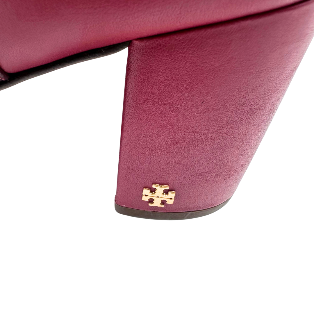Tory Burch 10 burgundy/red Leather Booties
