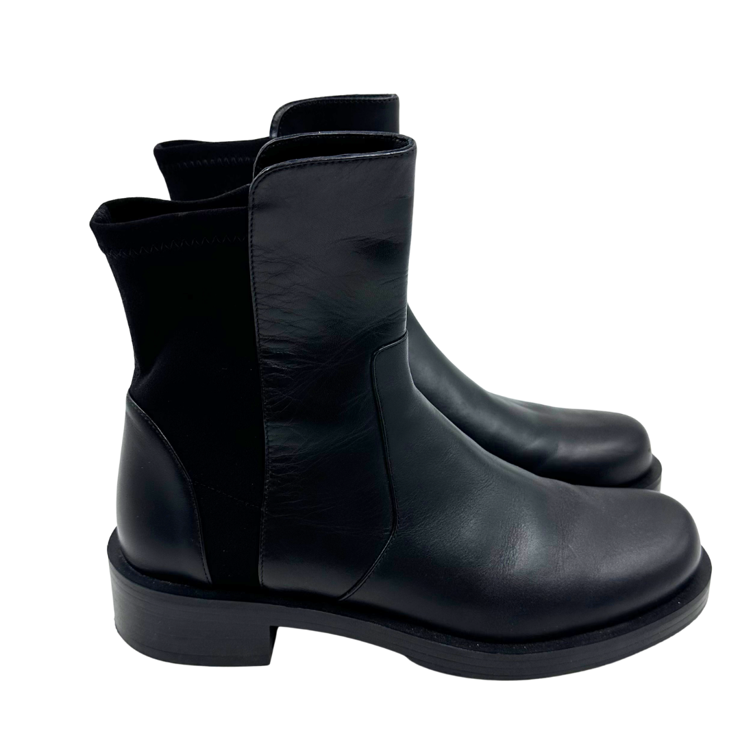Stuart Weitzman 6.5 Black Leather Booties