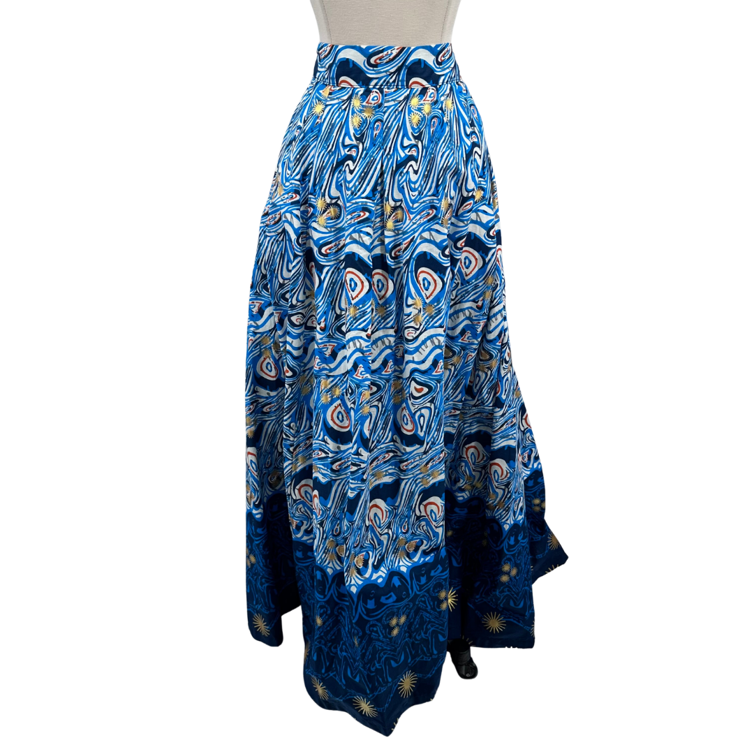 Frances + Benedict Blue Maxi Skirt