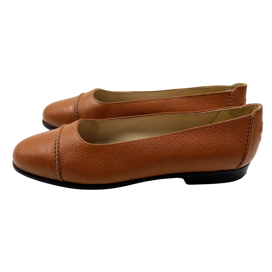 Chanel 8 38 Brown multi Leather Flats