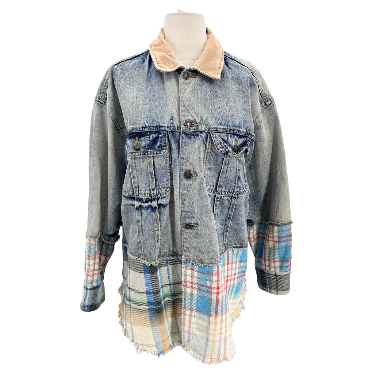 Free People Size M/L Denim Coat