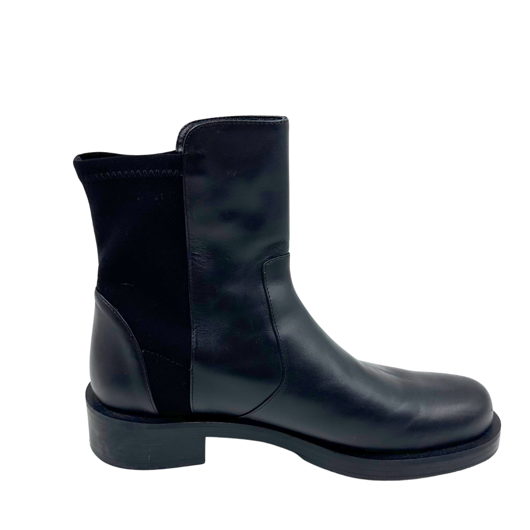 Stuart Weitzman 6.5 Black Leather Booties