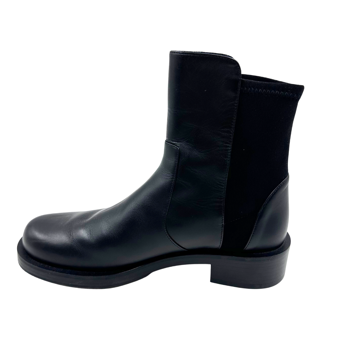 Stuart Weitzman 6.5 Black Leather Booties