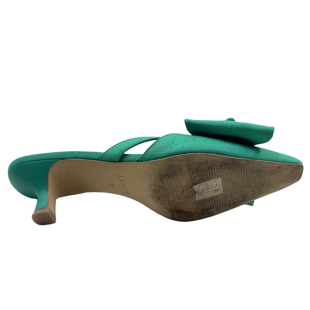J Crew 9 Green Slides