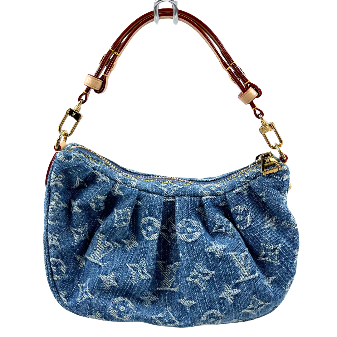 Louis Vuitton Monogram Denim Pochette Valley Blue