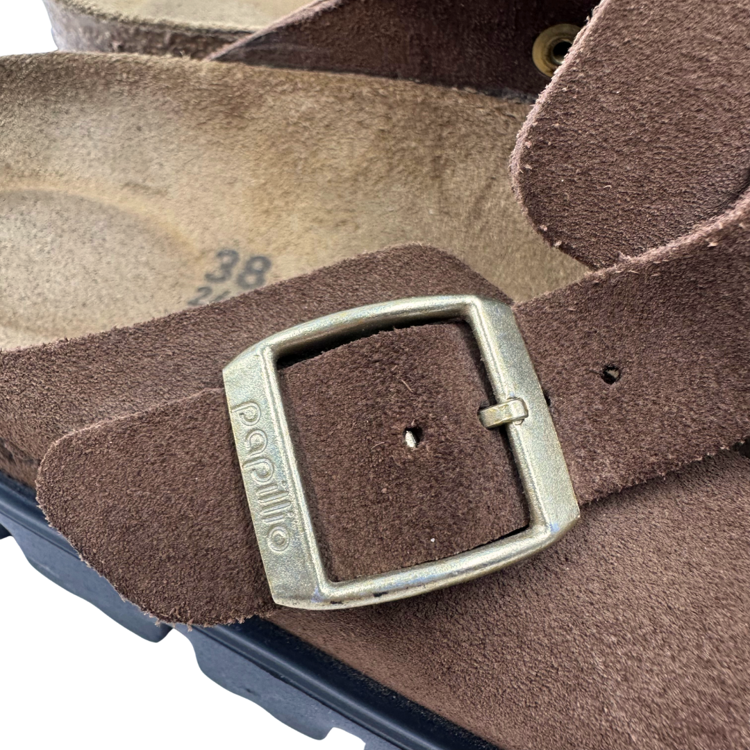 Papillo by Birkenstock 38 Brown Clogs