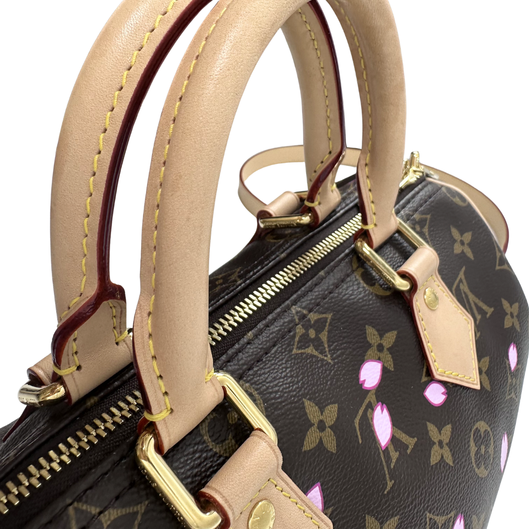 Louis Vuitton Limited Edition Speedy 25 Murakami Cherry Blossom Bandouliere