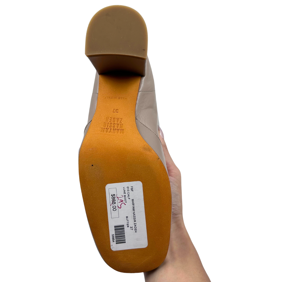 Maryam Nassir Zadeh 7 37 Light Brown Leather Boots