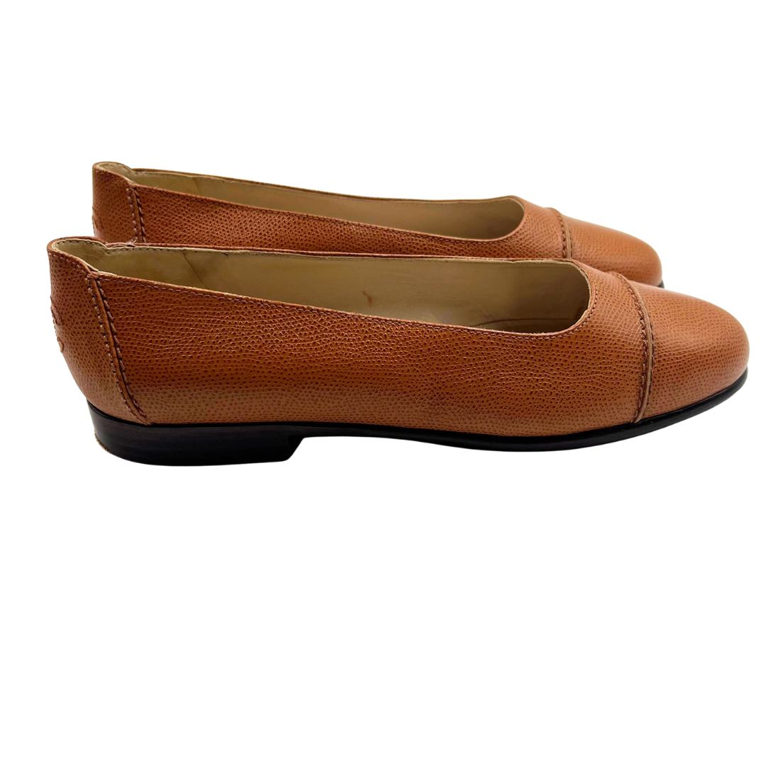 Chanel 8 38 Brown multi Leather Flats
