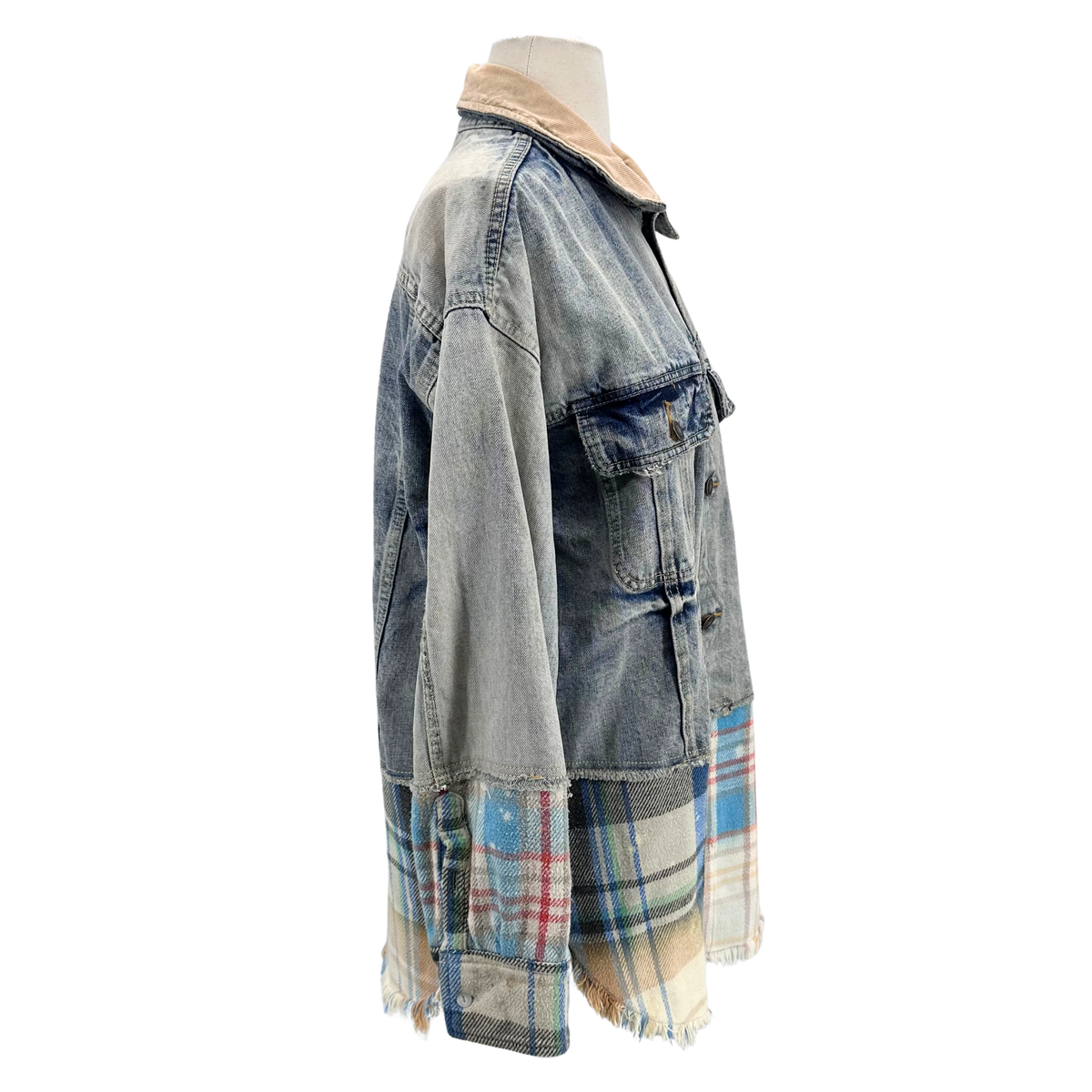 Free People Size M/L Denim Coat