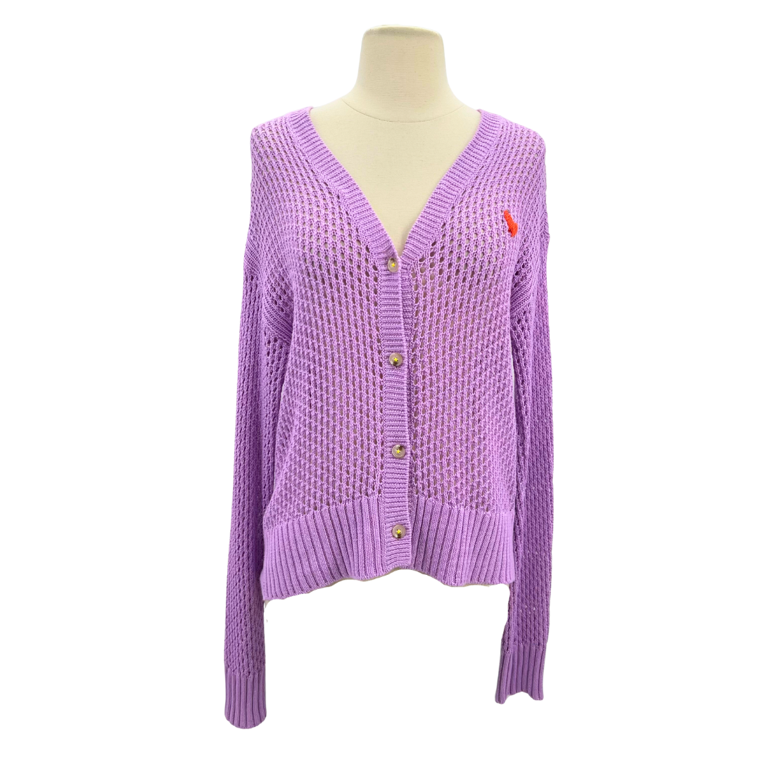 Kerri Rosenthal Purple Cardigan