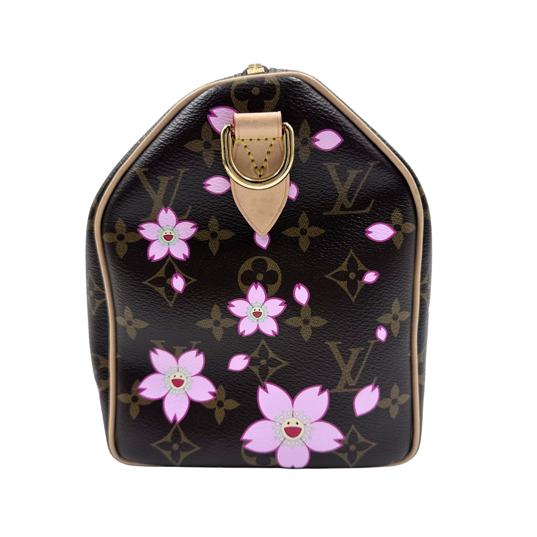 Louis Vuitton Limited Edition Speedy 25 Murakami Cherry Blossom Bandouliere