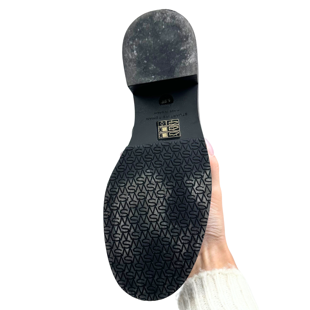 Stuart Weitzman 6.5 Black Leather Booties