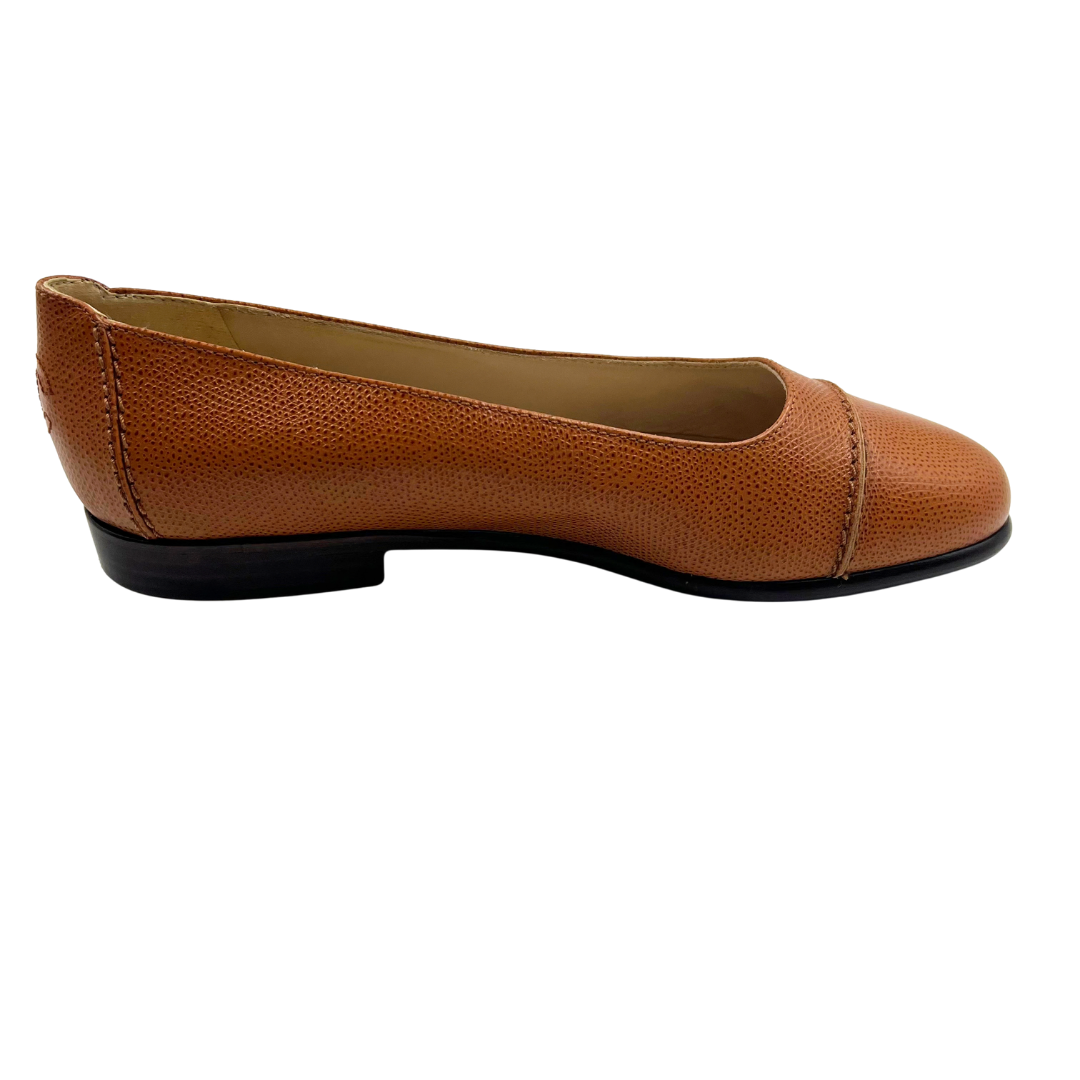 Chanel 8 38 Brown multi Leather Flats