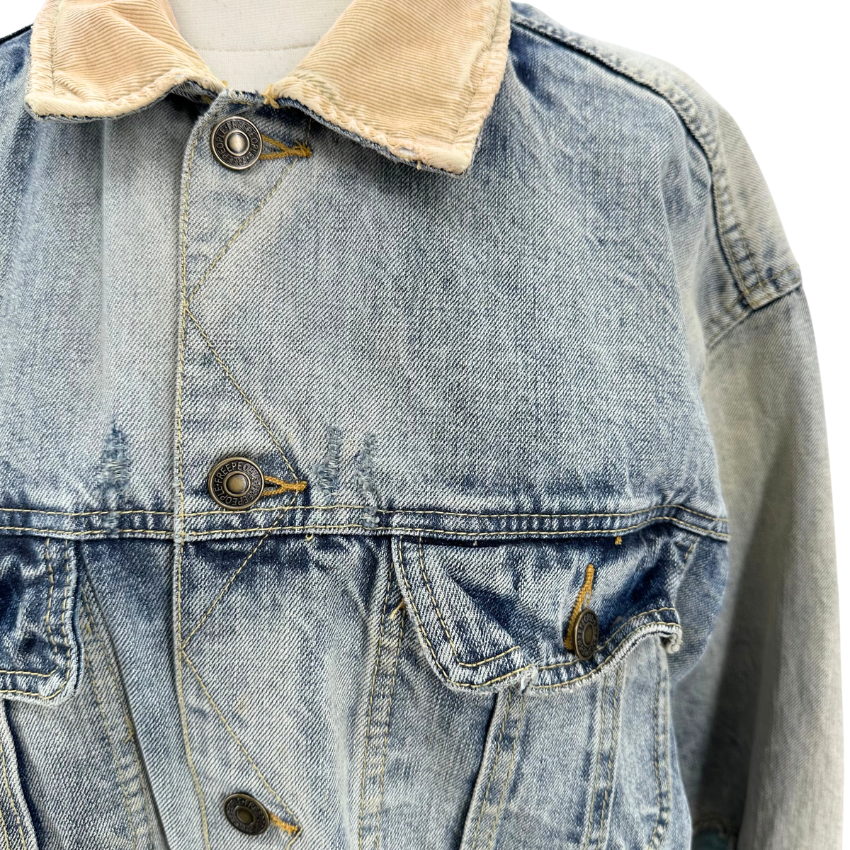 Free People Size M/L Denim Coat