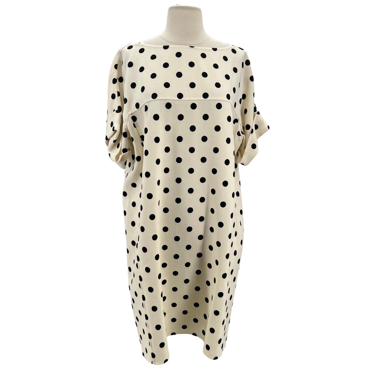 Oscar De La Renta Cream/Black Dress
