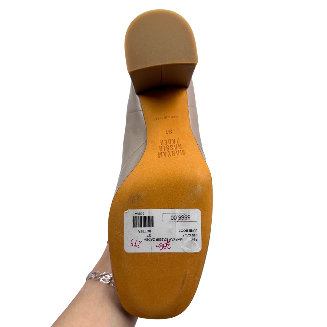 Maryam Nassir Zadeh 7 37 Light Brown Leather Boots