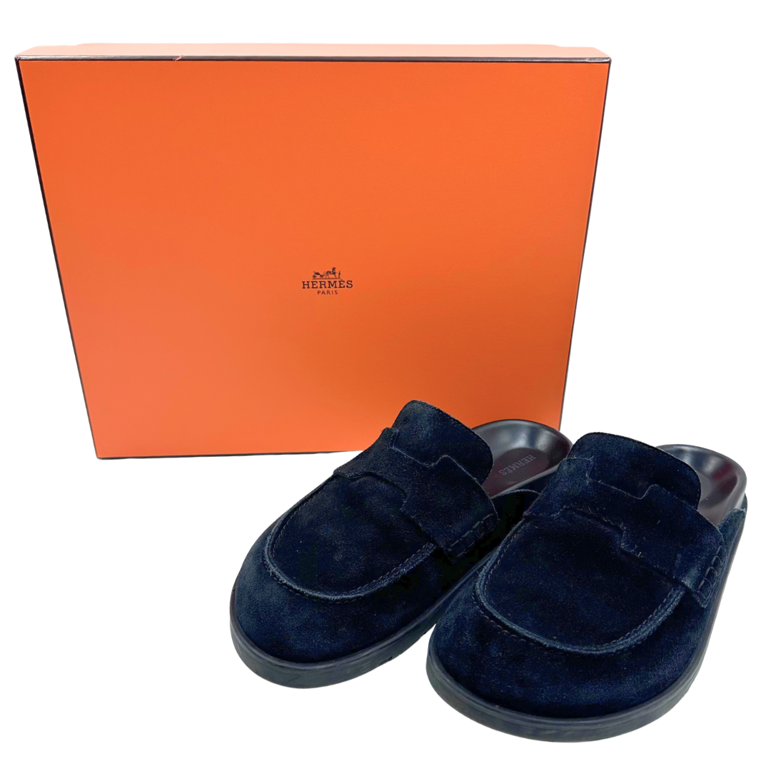 Hermes 40 Black Go Mules