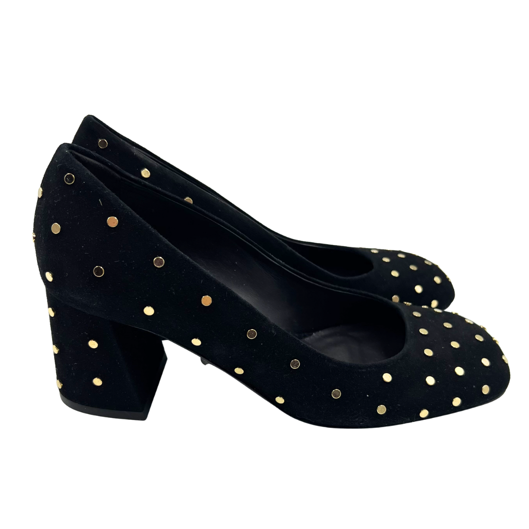 Me + Em 7 37 Black Suede Pumps