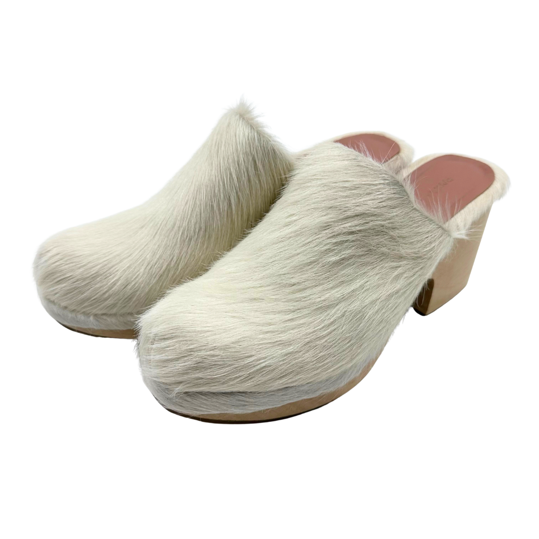 Rachel Comey 8 38 White Pony Hair Clogs