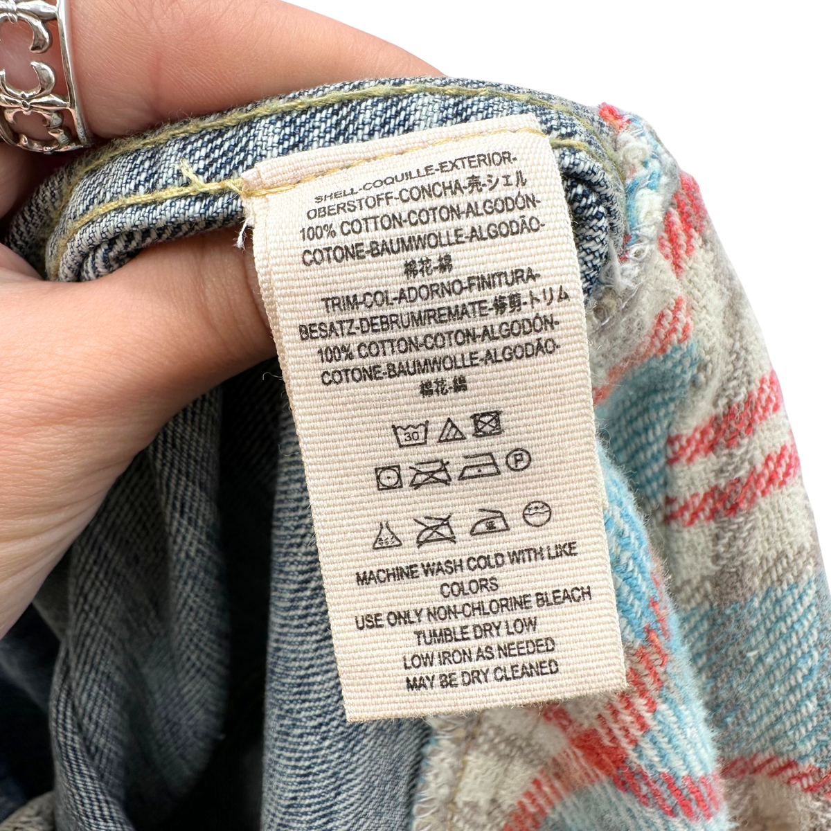 Free People Size M/L Denim Coat
