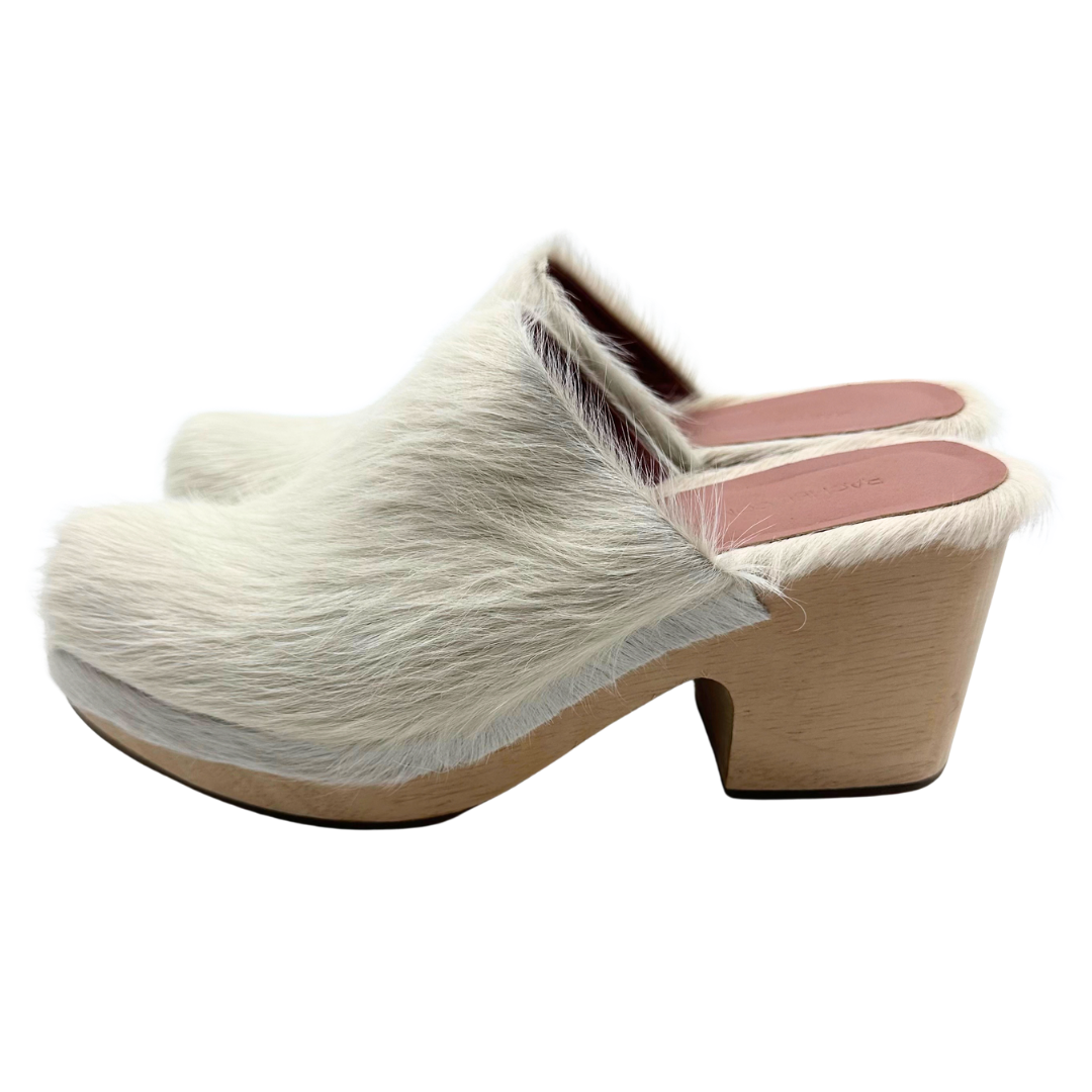 Rachel Comey 8 38 White Pony Hair Clogs