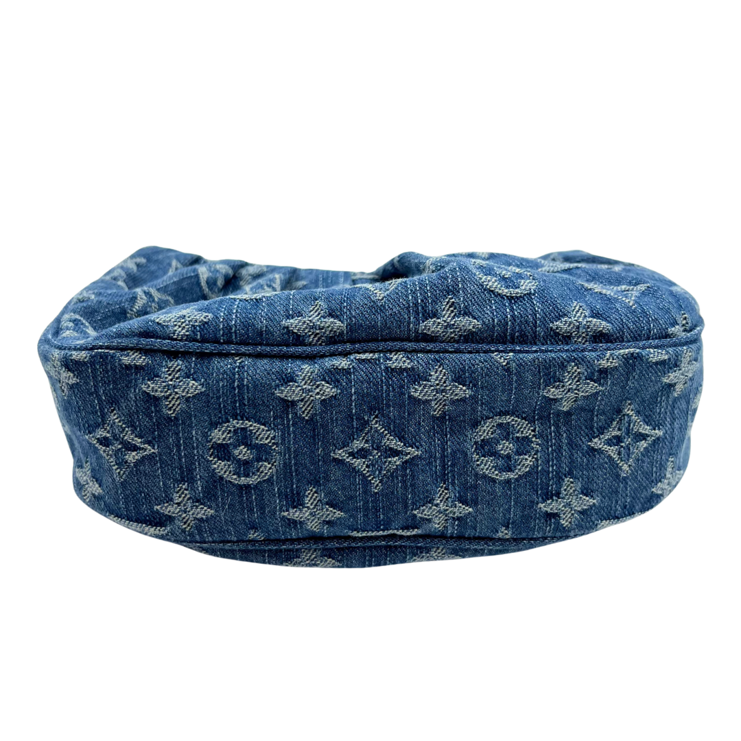 Louis Vuitton Monogram Denim Pochette Valley Blue