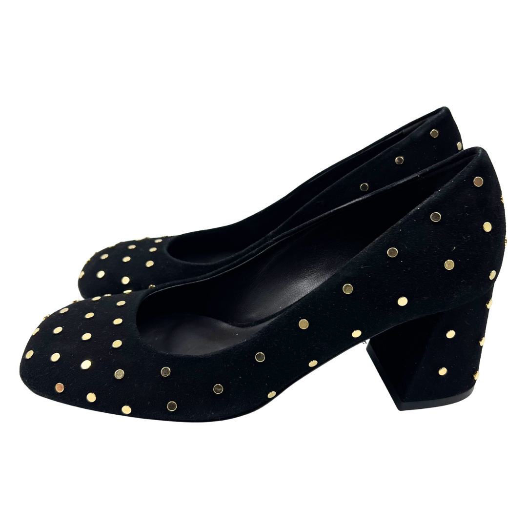 Me + Em 7 37 Black Suede Pumps