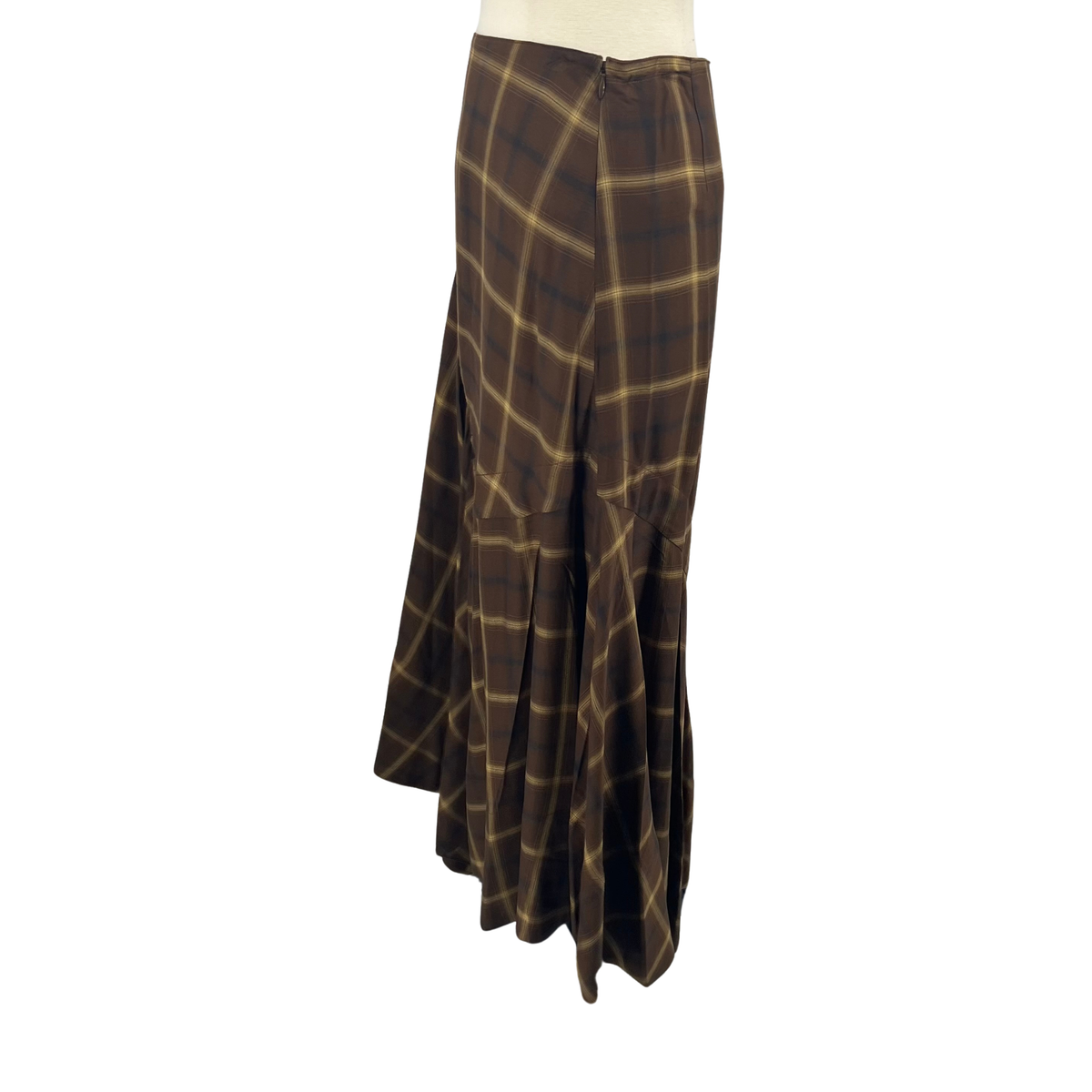 CO Brown Plaid Skirt