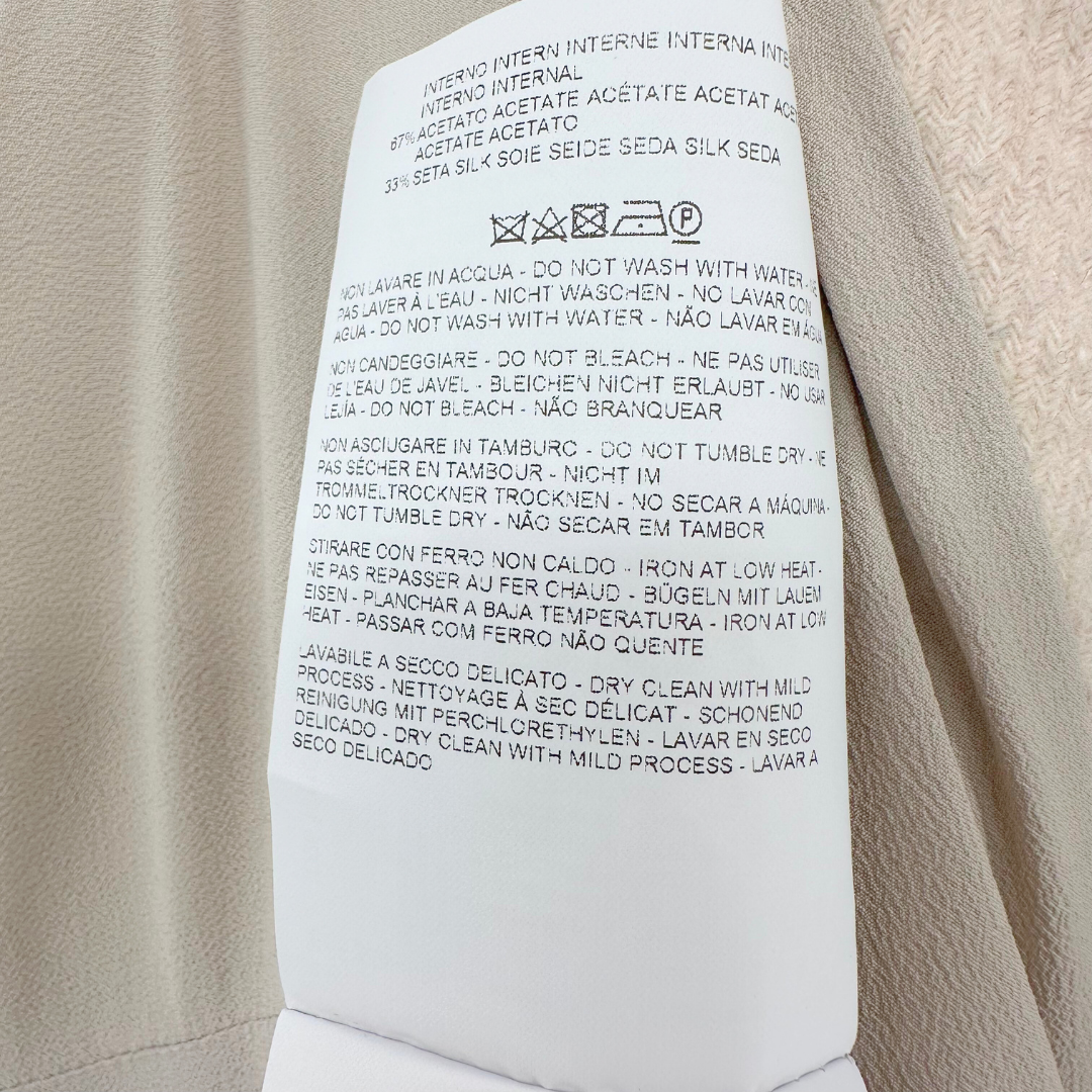 Etro Size 8 44 Cream Multi Coat