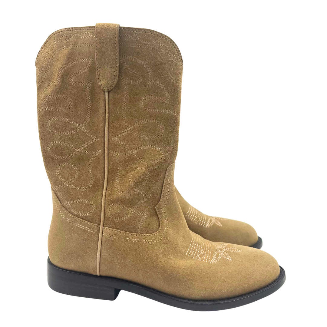 Loeffler Randall 7 Tan Suede Cowboy