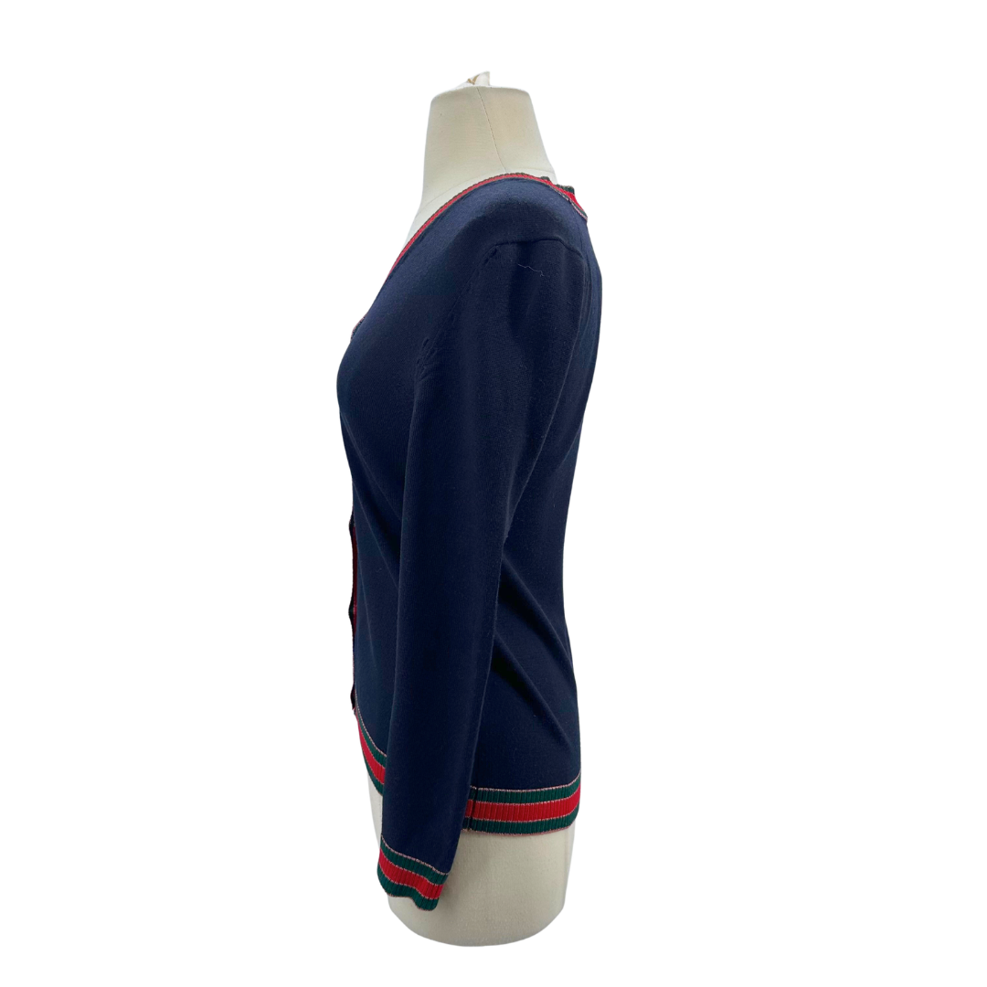 Gucci Navy Cardigan