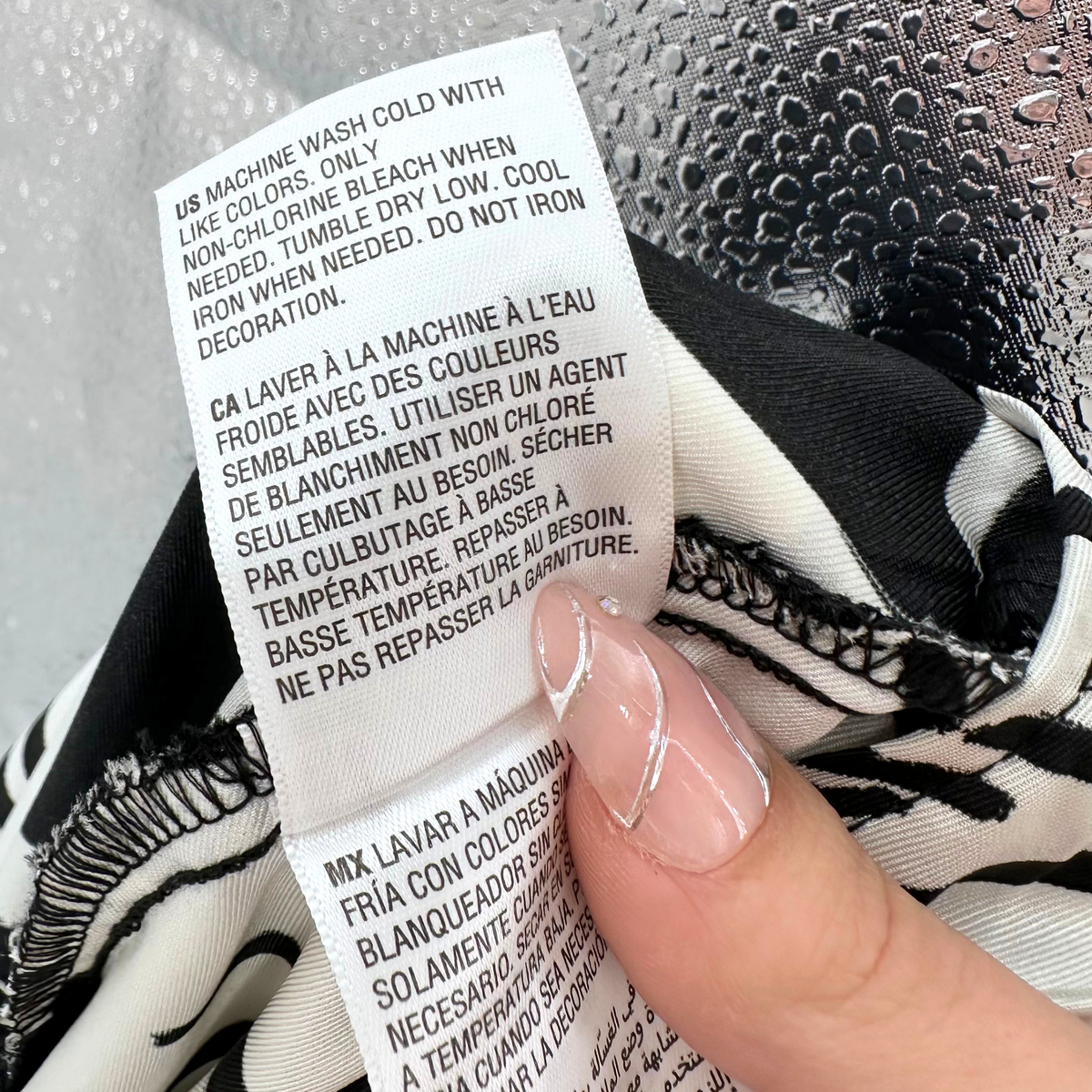 INC Black/white Skirt