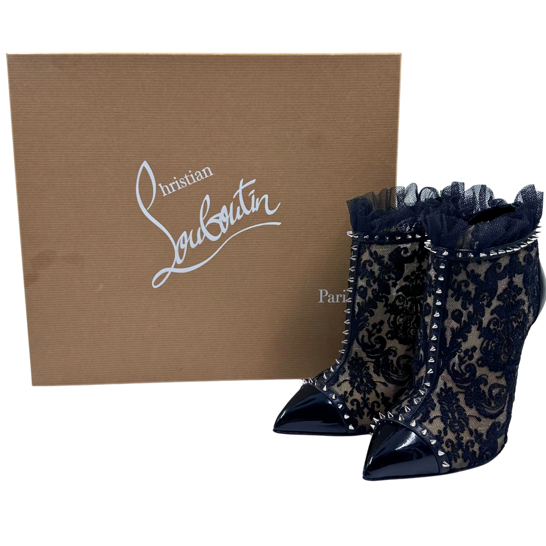 Louboutin 7 37 Black Pagalla Booties