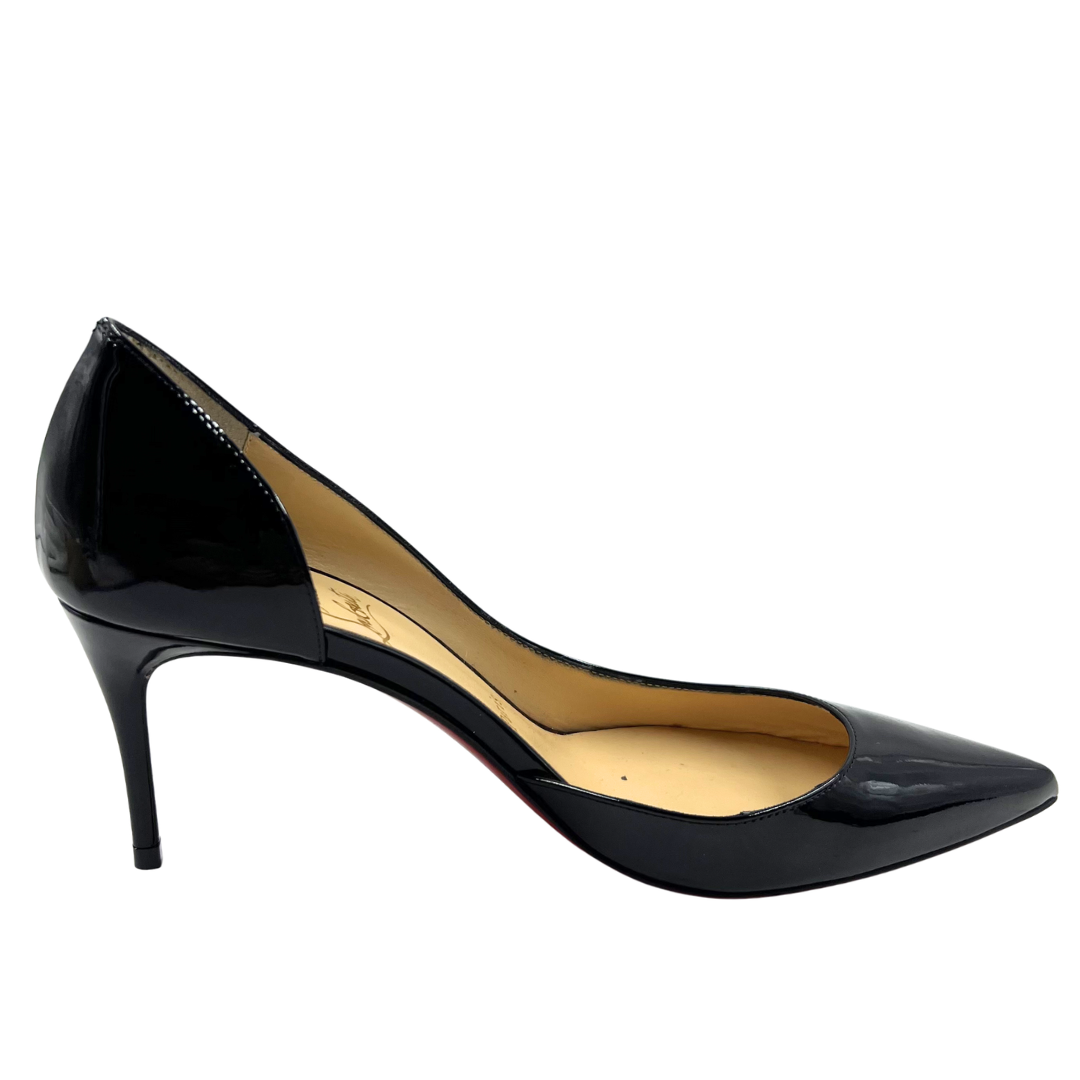 Christian Louboutin 7 38 Black Patent Leather D'Orsay