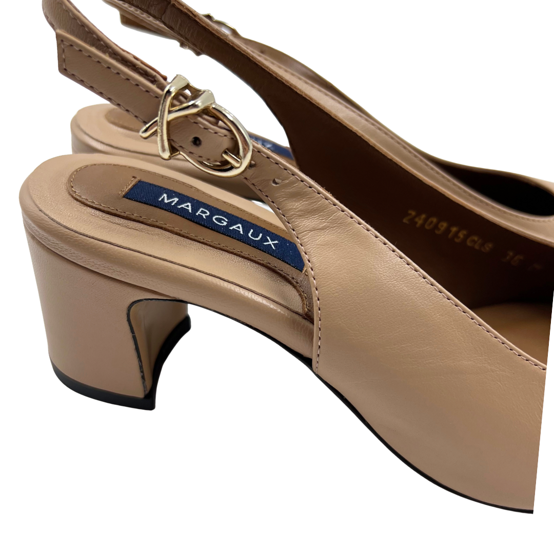 MARGAUX 6 36 Black/Natural Leather Heels