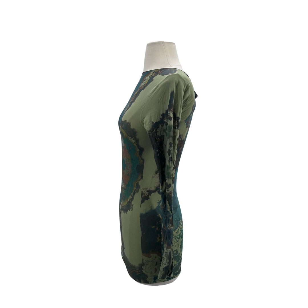 AMB green/multi Top