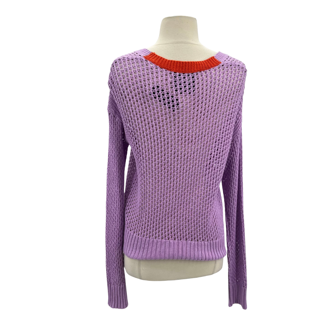Kerri Rosenthal Purple Cardigan