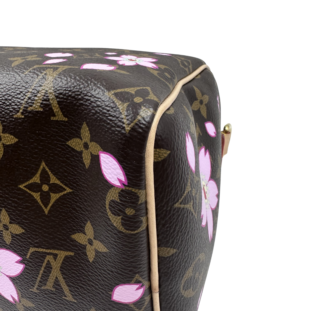 Louis Vuitton Limited Edition Speedy 25 Murakami Cherry Blossom Bandouliere