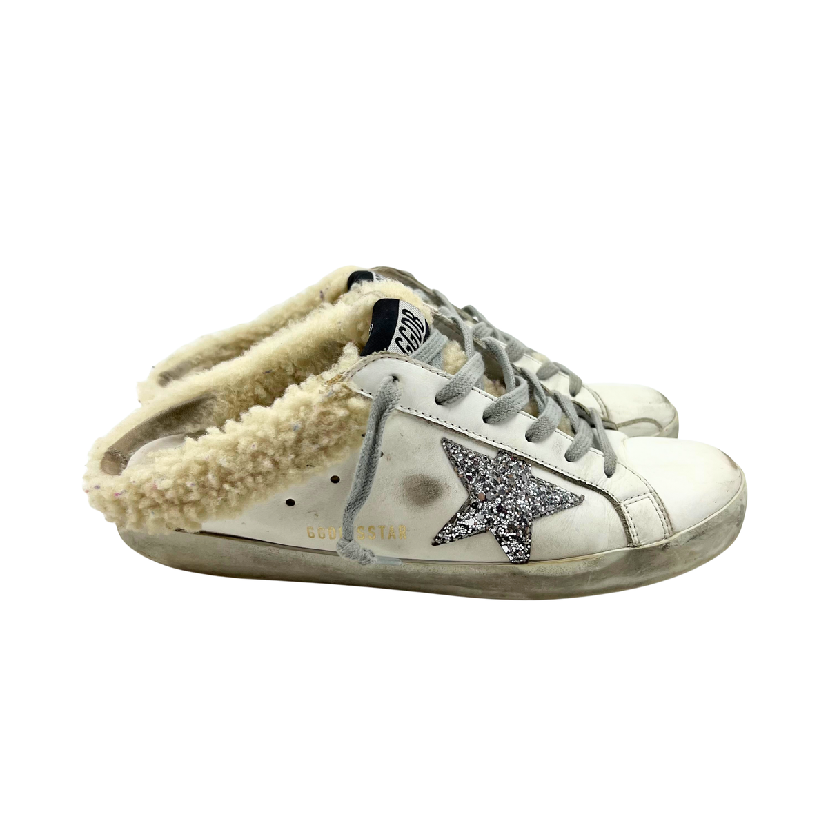 Golden Goose 38 White/Cream Sneakers